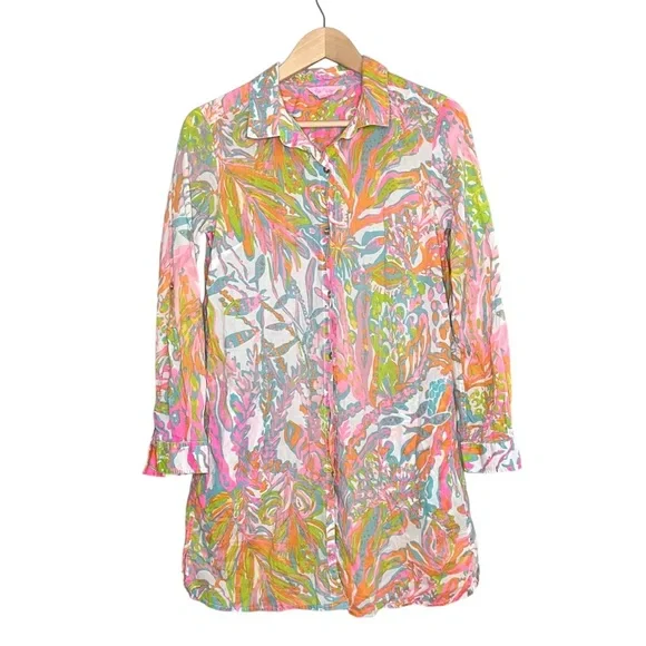 Lilly Pulitzer Jupiter Island in Scuba to Cuba Tunic - Picture 12 of 13